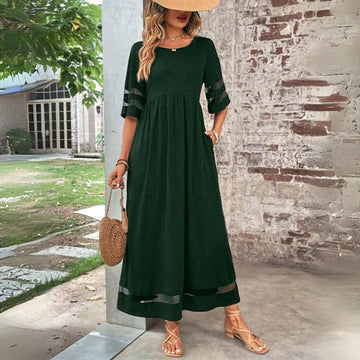 Aubrey™ – Vestido midi ajustado con abertura en el abdomen Precio normal