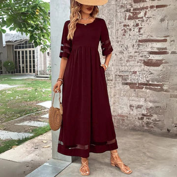 Aubrey™ – Vestido midi ajustado con abertura en el abdomen Precio normal
