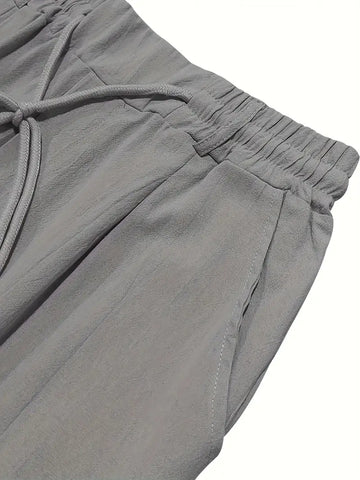 NICHOLS | PANTALONES DE LINO DE HOJA ANCHA CON CORDÓN