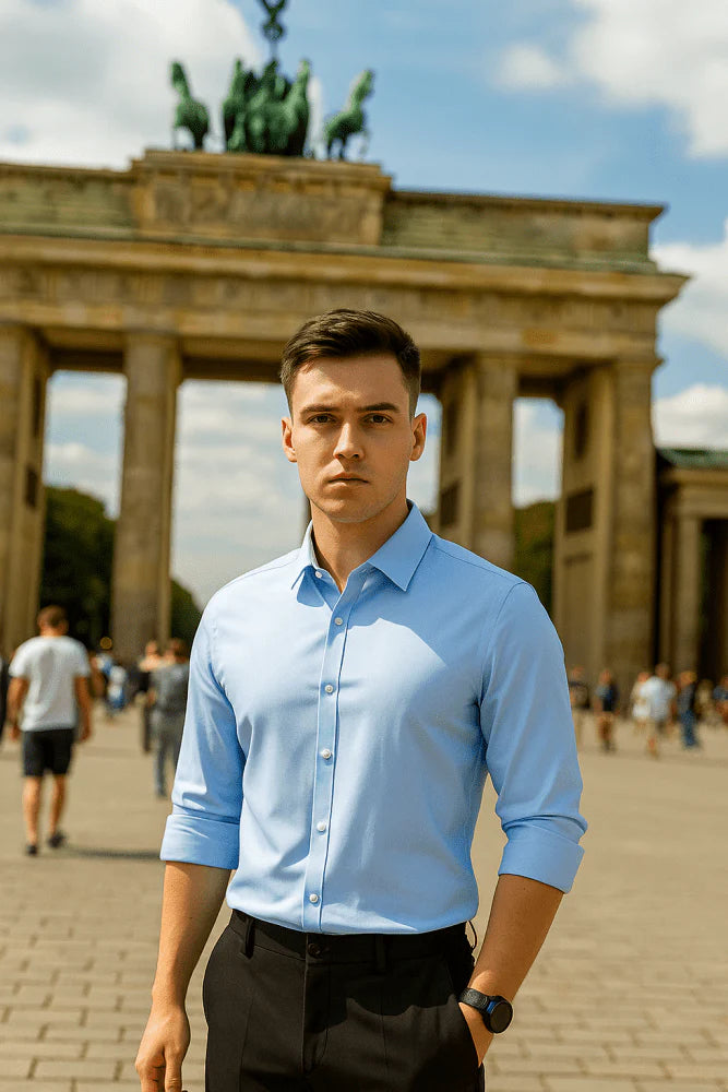 Lukas | Camisa elástica sin arrugas para hombre Precio normal