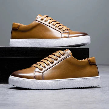 Enzo | Zapatillas de cuero para hombre